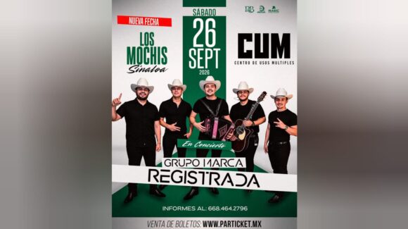 Grupo Marca Registrada reprograma concierto en Los Mochis para el 26 de septiembre