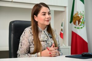 María Guadalupe Cázares Gallegos, de la Dirección de Programas Preventivos de la Secretaría de Seguridad Pública en Sinaloa