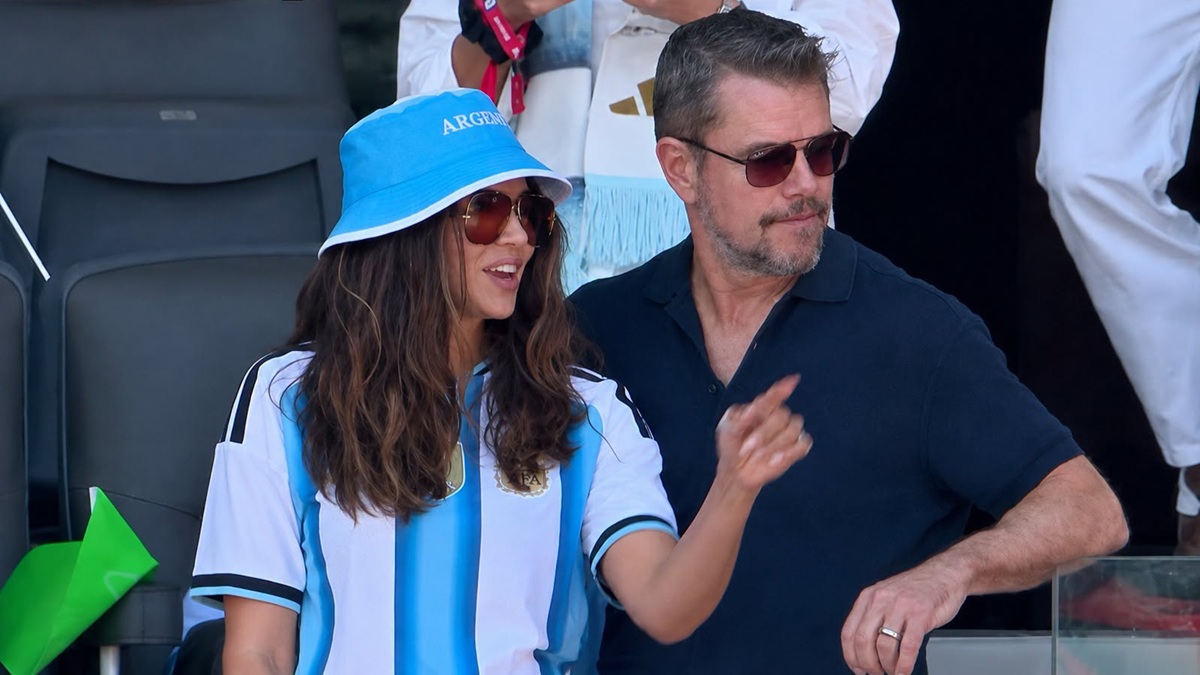 Matt Damon y su esposa Luciana Bozán