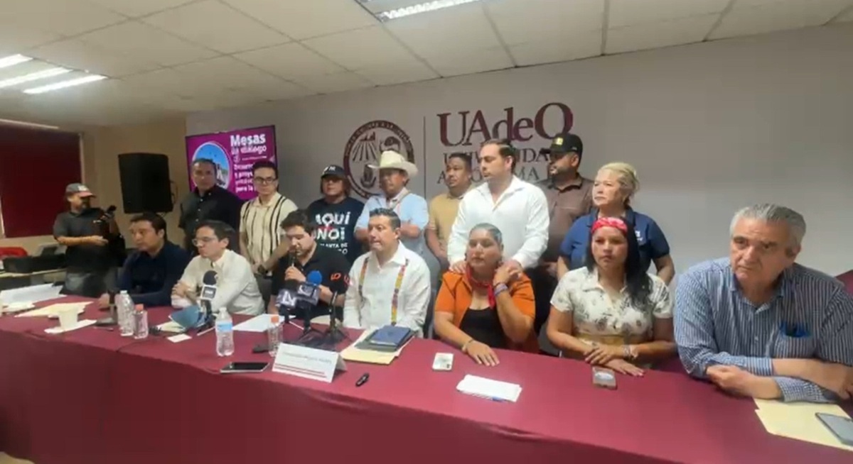 Mesa de diálogo entre GPO y colectivo Aquí No, en Los Mochis
