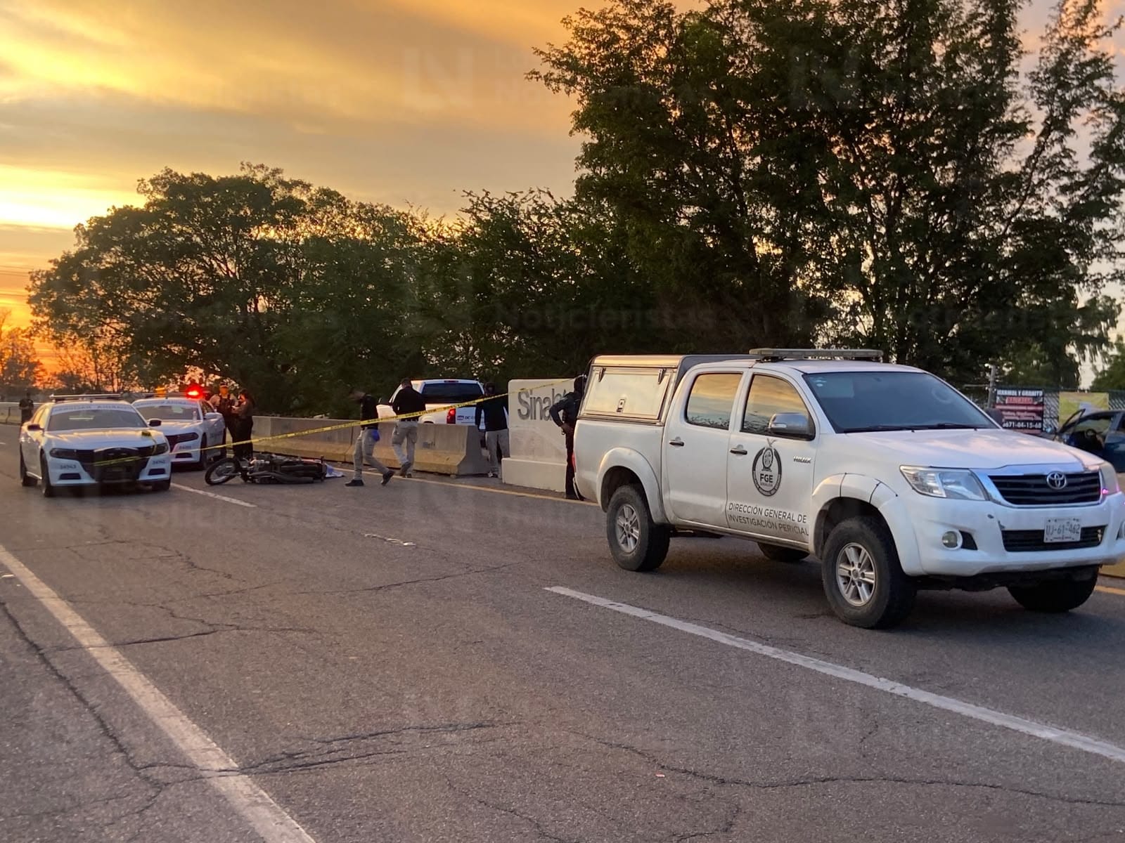 Motociclista ejecutado sobre La Costera, en Culiacán