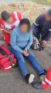 Mujer lesionada