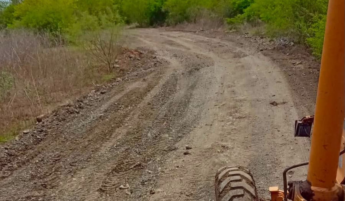 Obras de mejoramiento en zona rural de Mazatlán, Sin.