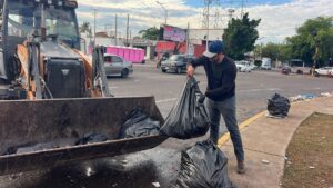 operativo especial de limpieza del ayuntamiiento de culiacan bolsas