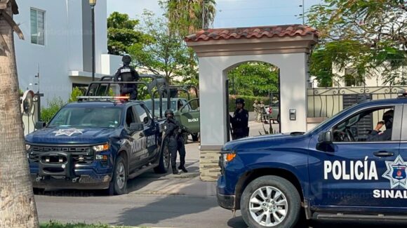 Se registra operativo en una privada del sector Stanza Cantabria al norte de Culiacán