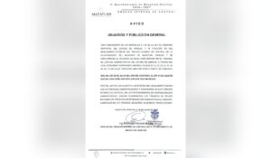 Órgano Interno de Control en Mazatlán anuncia suspensión de labores