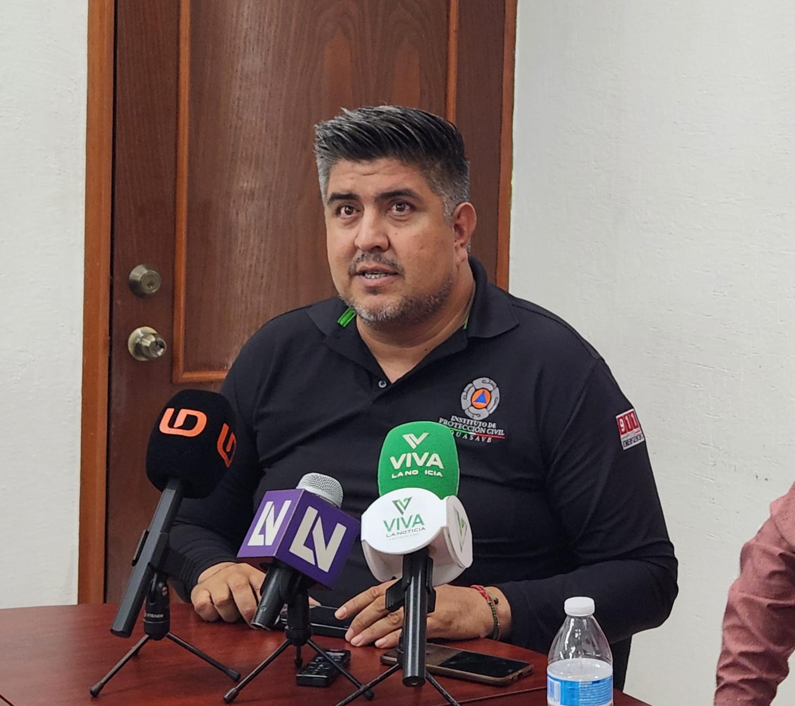 Director del Instituto Municipal de Protección Civil, Macario Gaxiola Castro.