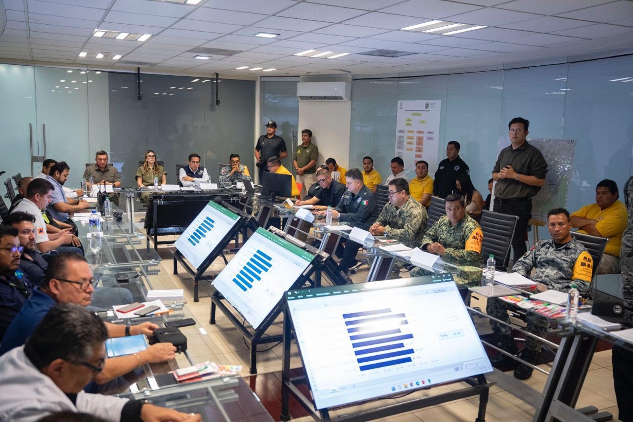 Realizan simulacro de huracán en Culiacán