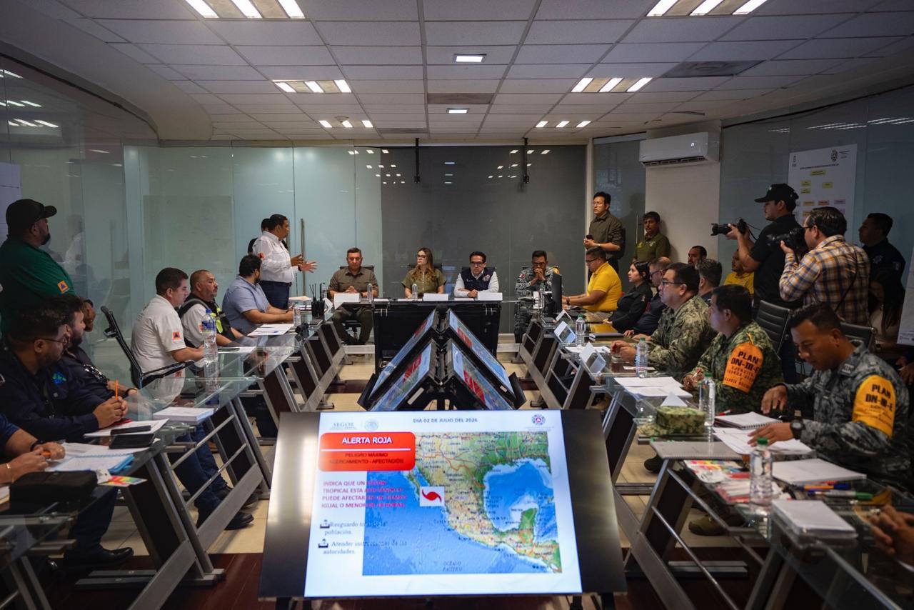 Realizan simulacro de huracán en Culiacán