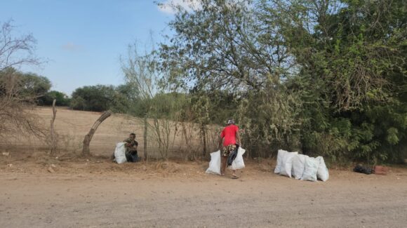 Recogen 100 costales de botellas de vidrio en el río Sinaloa, Guasave; Ecología llama a visitantes a llevarse su basura