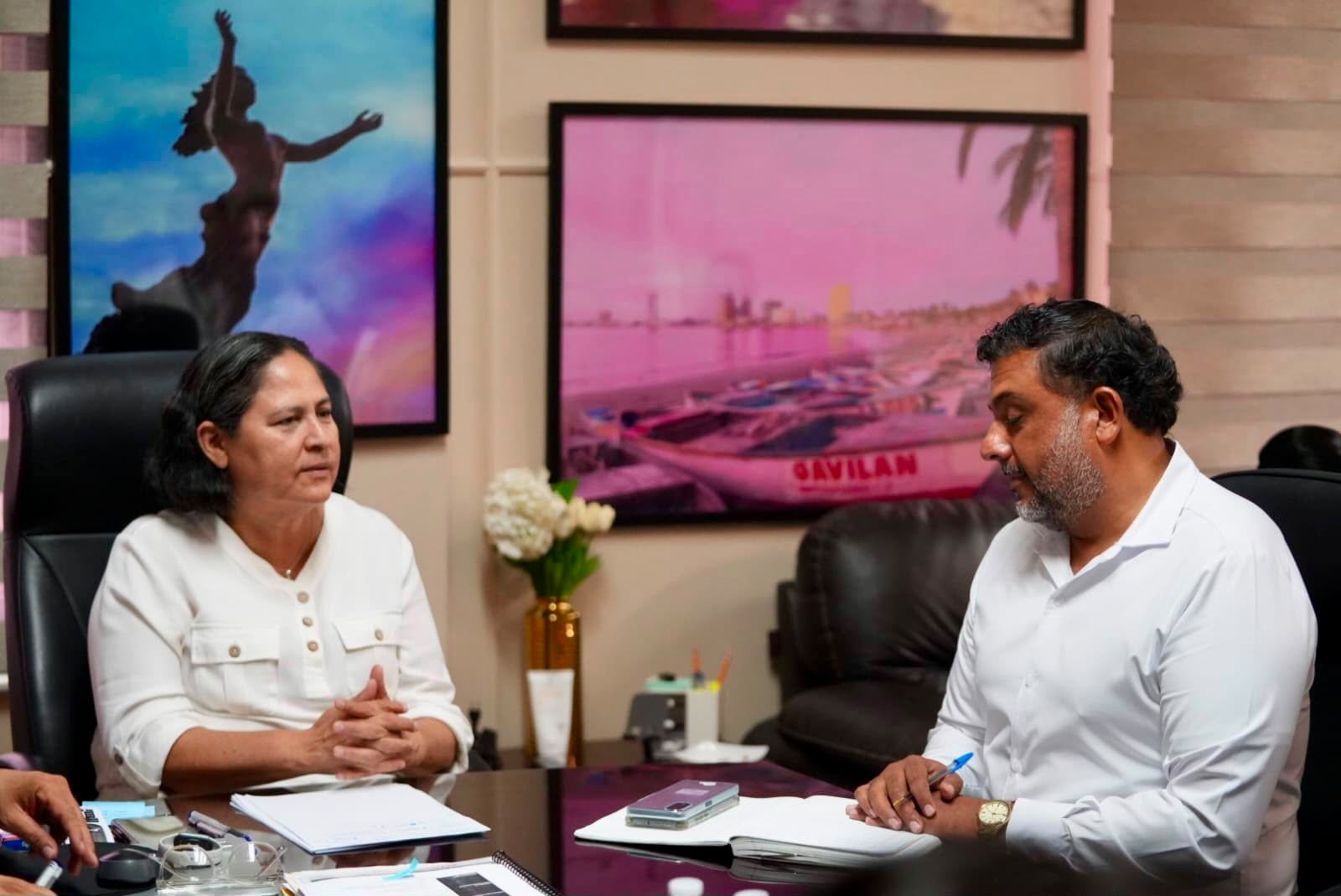 Reunión entre autoridades del Ayuntamiento de Mazatlán y CFE