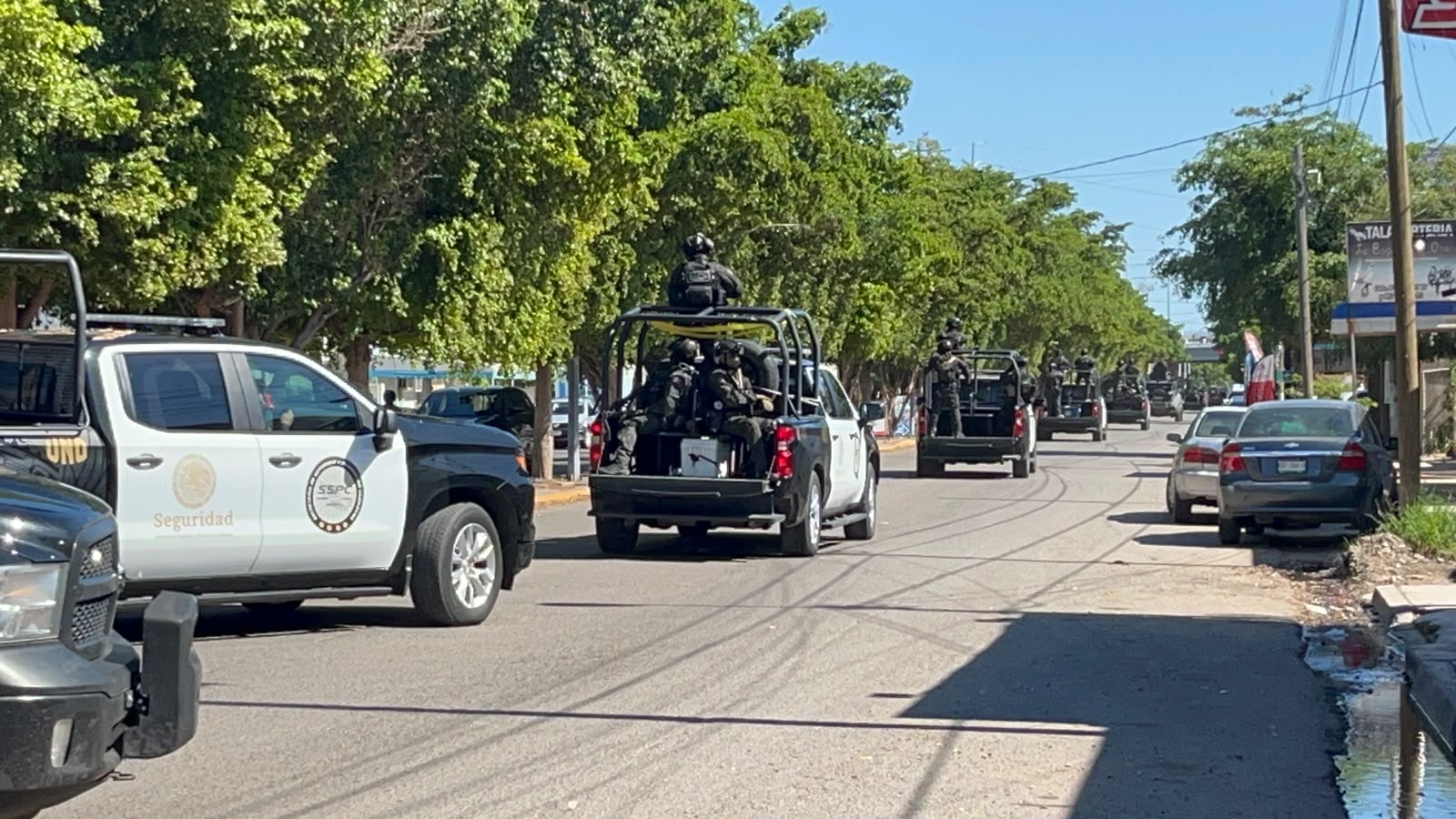 Sorprende en Guasave convoy de seguridad