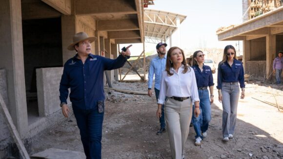 Autoridades educativas supervisan construcción de secundaria en Alturas del Sur y Técnica No. 96 en El Mirador, en Culiacán, Sinaloa