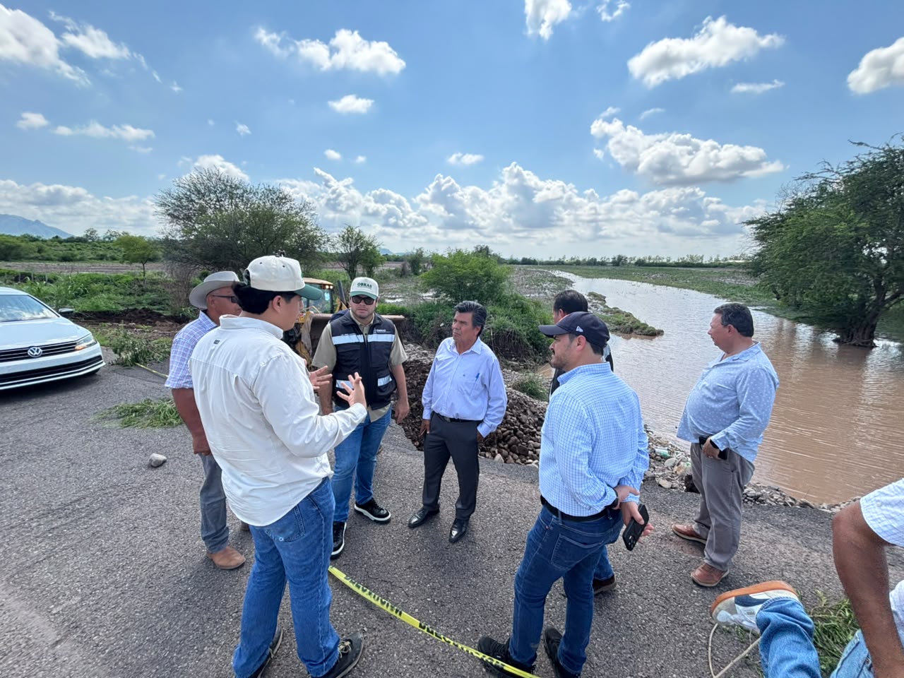 Obras Públicas estatal supervisa daños en carreteras tras fuertes lluvias