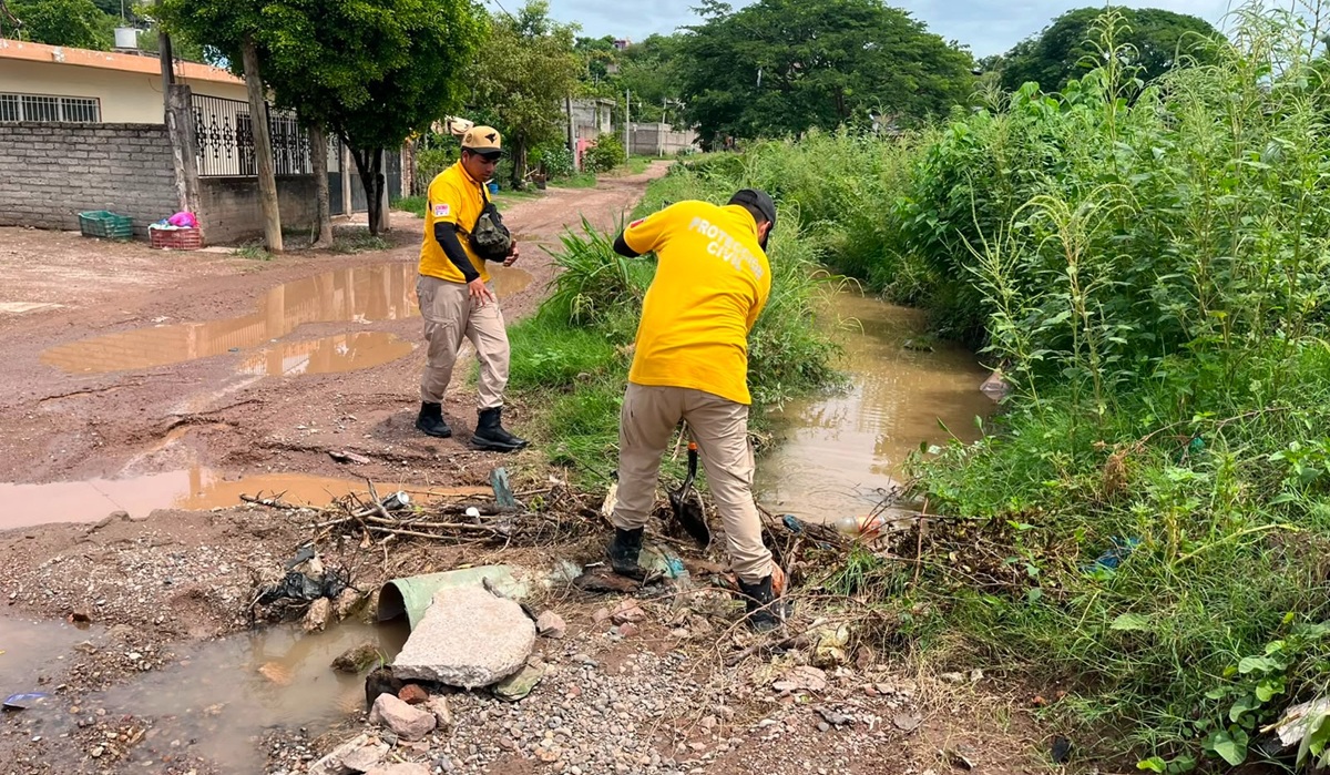 Supervisión de Protección Civil en Escuinapa tras lluvias