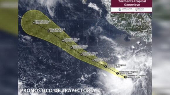 Se forma la tormenta tropical ‘Genevieve’ en el Pacífico; se prevé que alcance la categoría 3