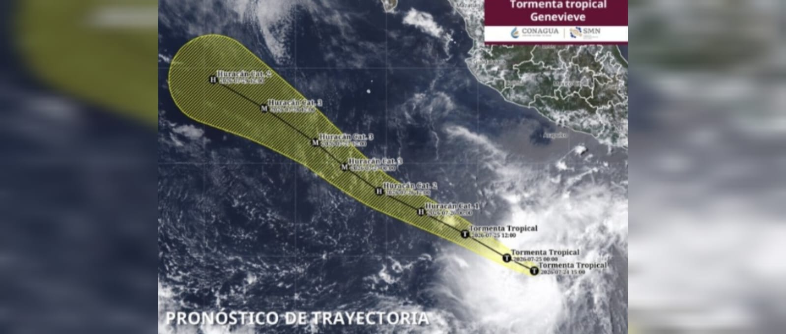 Tormenta tropical Genevieve.