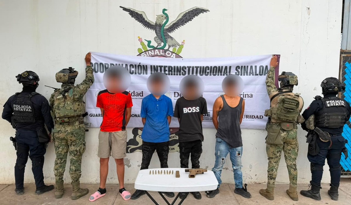 Tres menores de edad y un adulto detenidos por privación de la libertad en Mazatlán