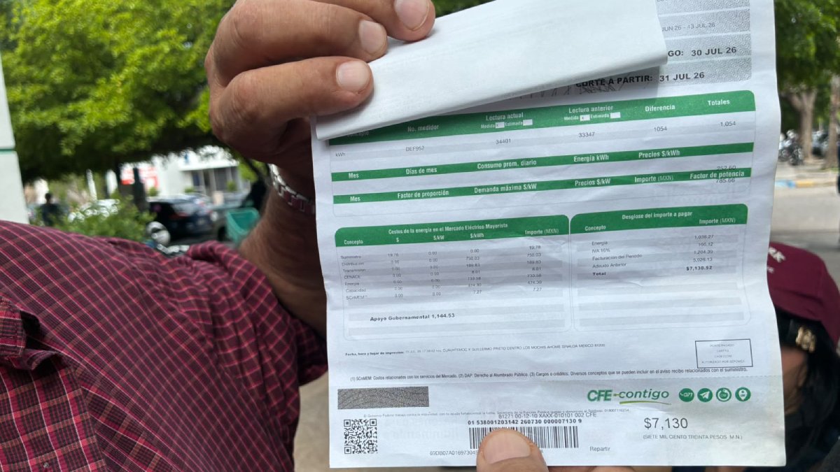 usuario denuncia abuso de la cfe en los mochis costo
