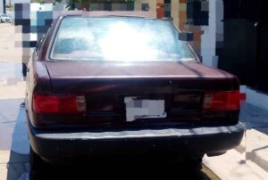 Vehículo asegurado en Mazatlán