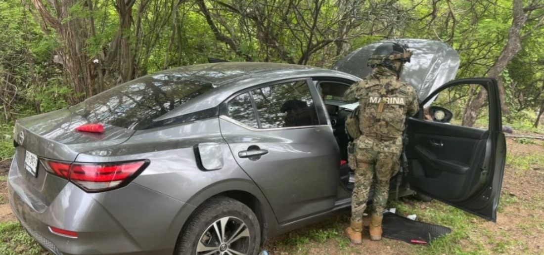 Vehículo asegurado en Mazatlán, Sinaloa