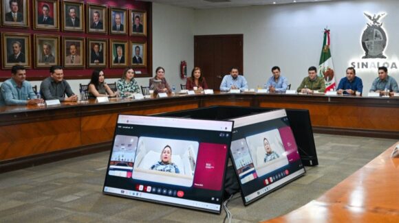 Gobernadora Yeraldine Bonilla coordina acciones con su gabinete en reunión virtual tras el nacimiento de su bebé