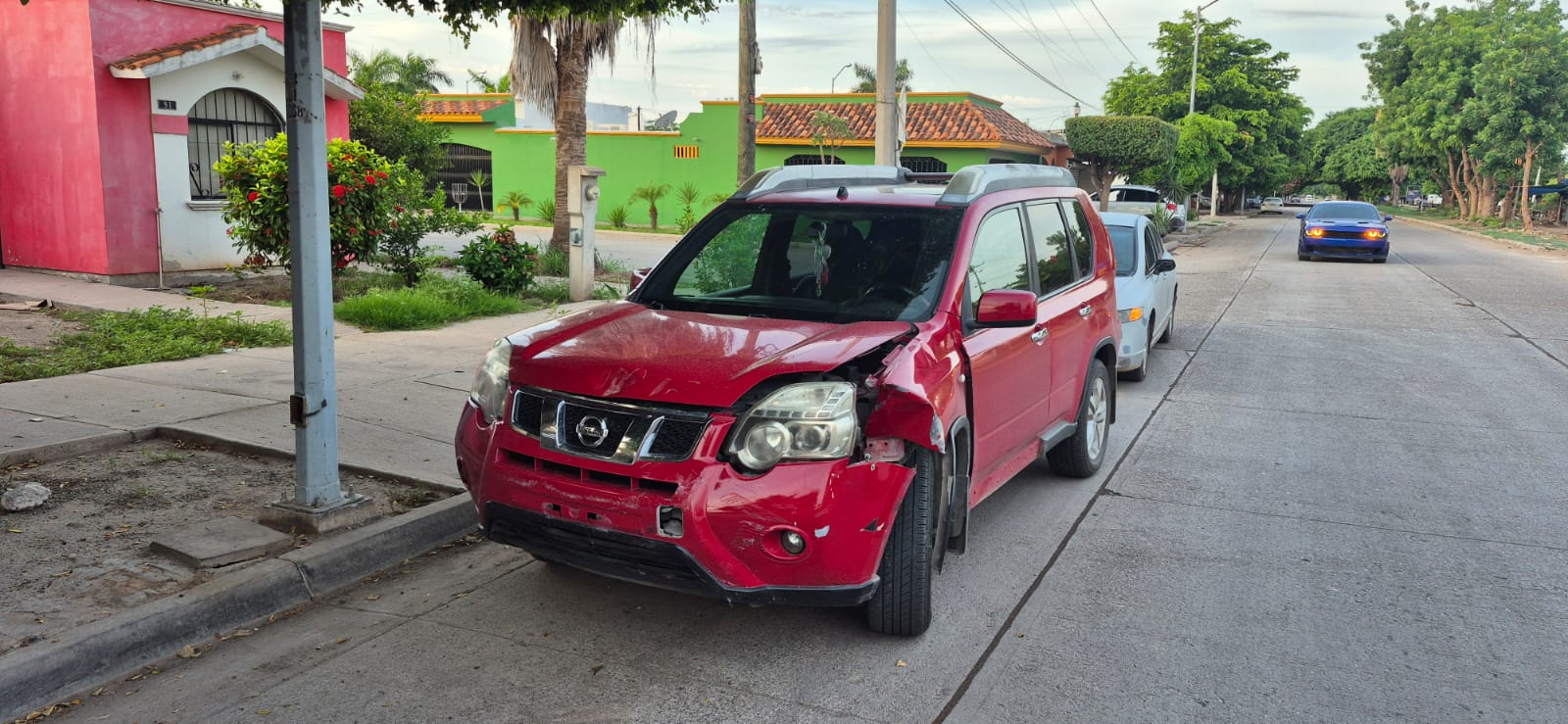 Accidente de motocicista en Los Mochis