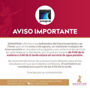 Aviso JUMAPAM 