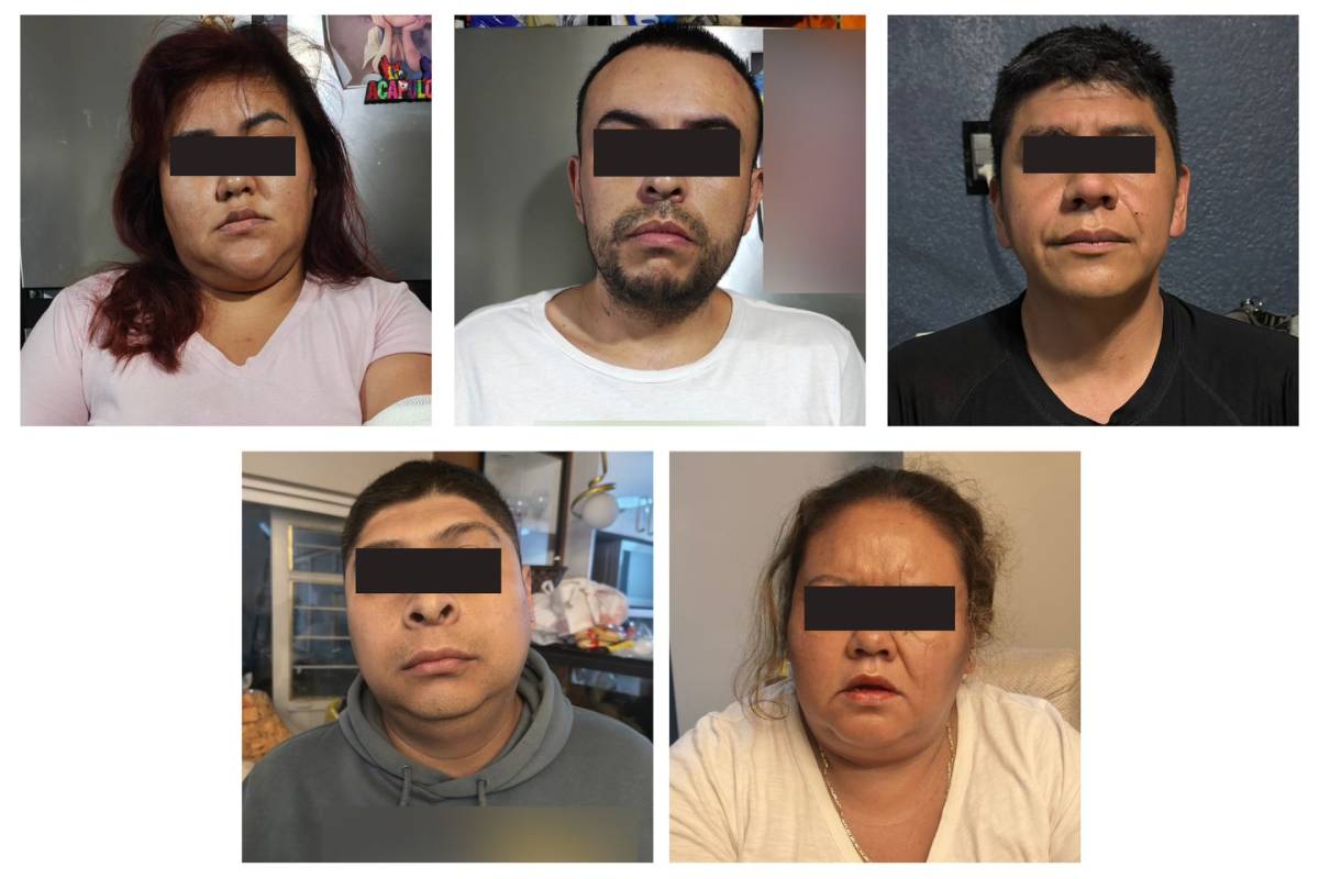Caen cinco presuntos extorsionadores en CDMX