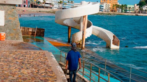 Remodelación de Carpa Olivera y Monumento a la Mujer Mazatleca supera el 50%; prevén terminar en un mes