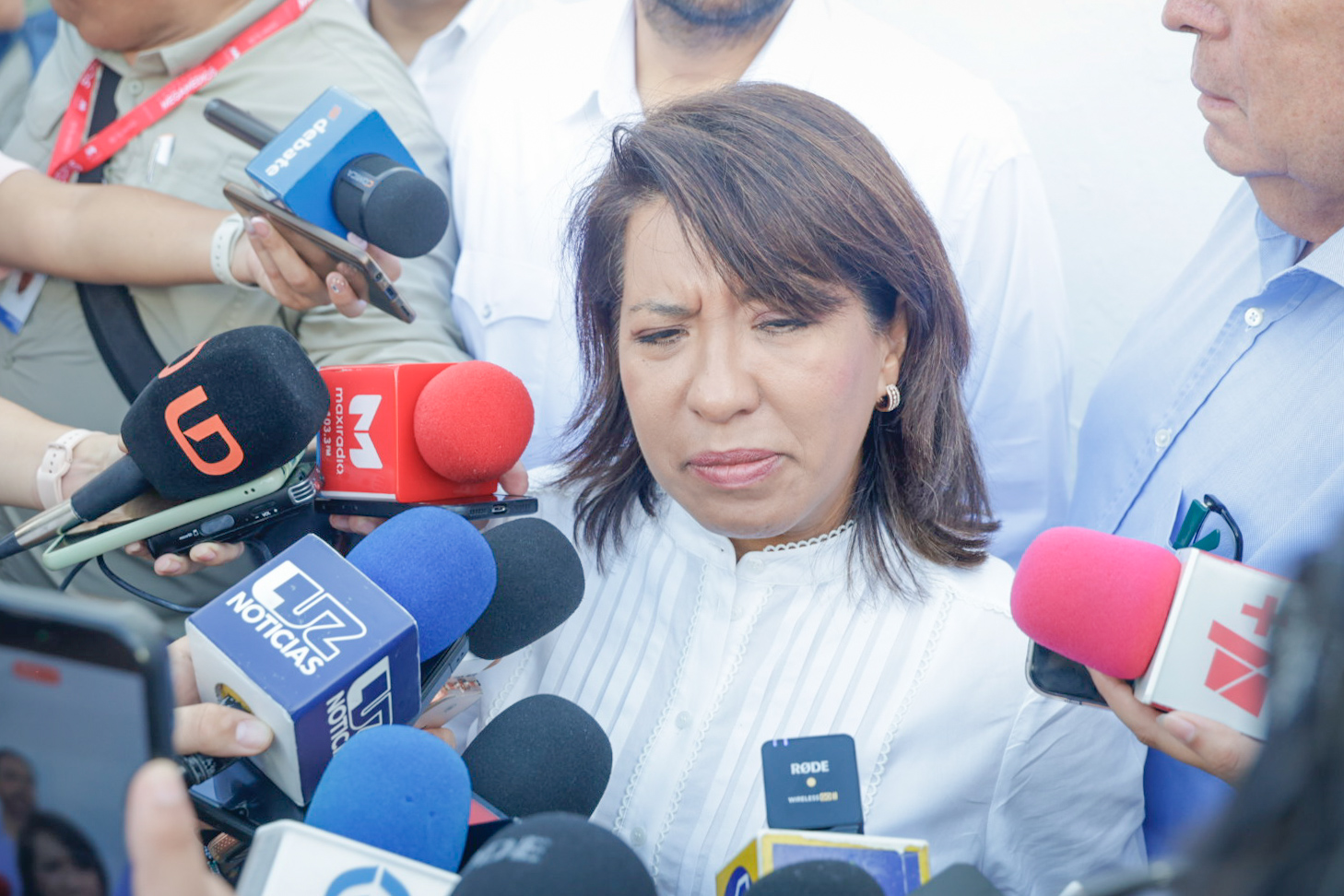 Columba López, titular de Sader, en entrevista en Sinaloa