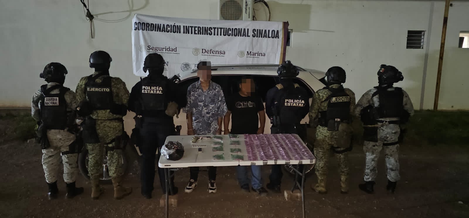Detenidos con amas en Mazatlán