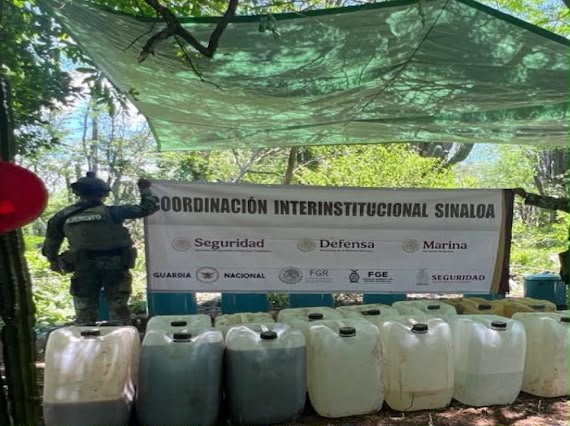Ejército inhabilita narcolaboratorio en Corral Viejo, Culiacán