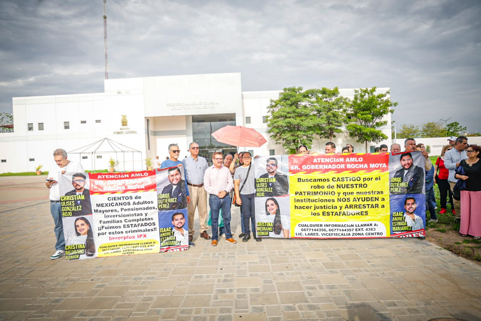 Fraudeados por Inverplux en la sede de justicia penal Culiacán