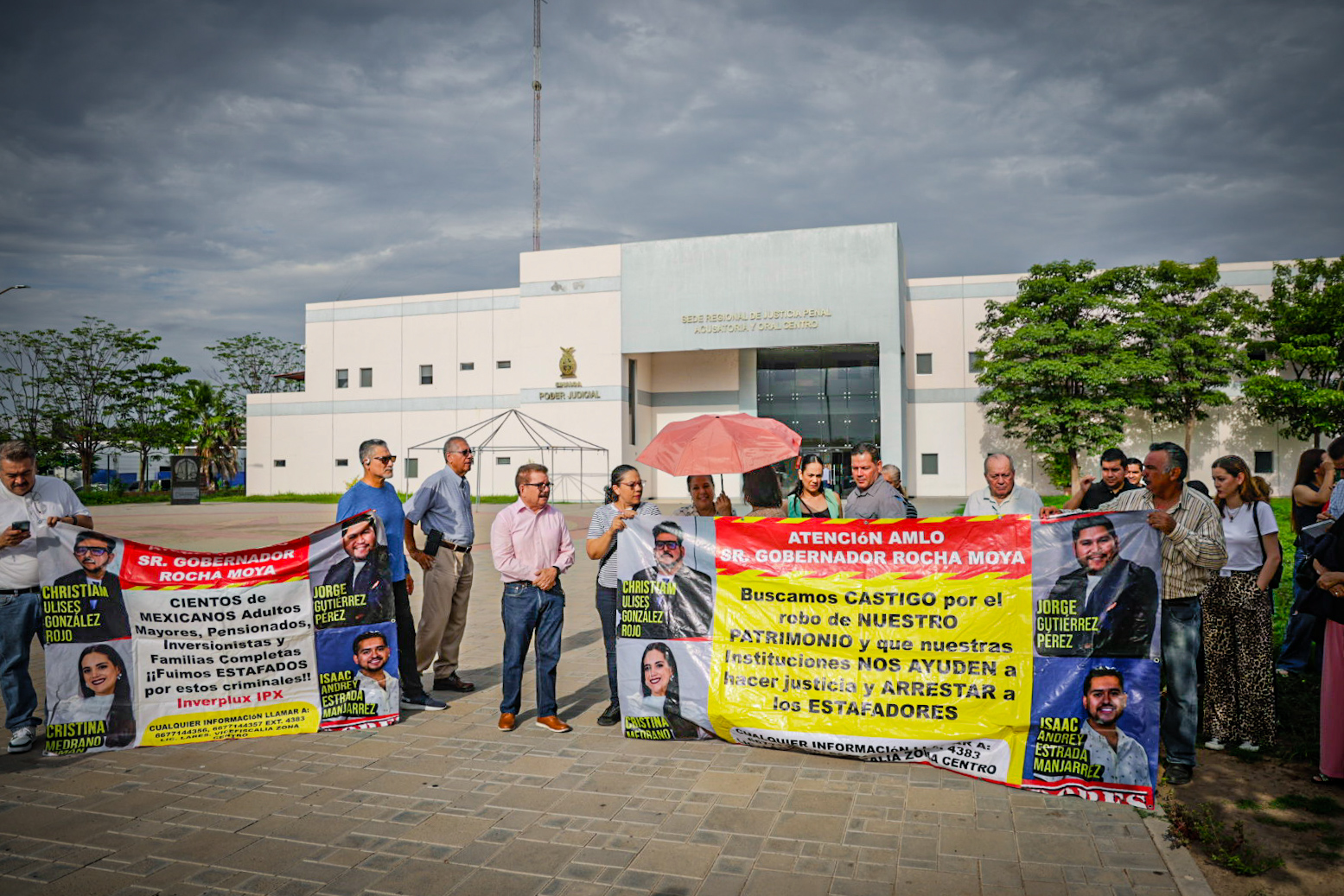 Fraudeados por Inverplux en la sede de justicia penal Culiacán