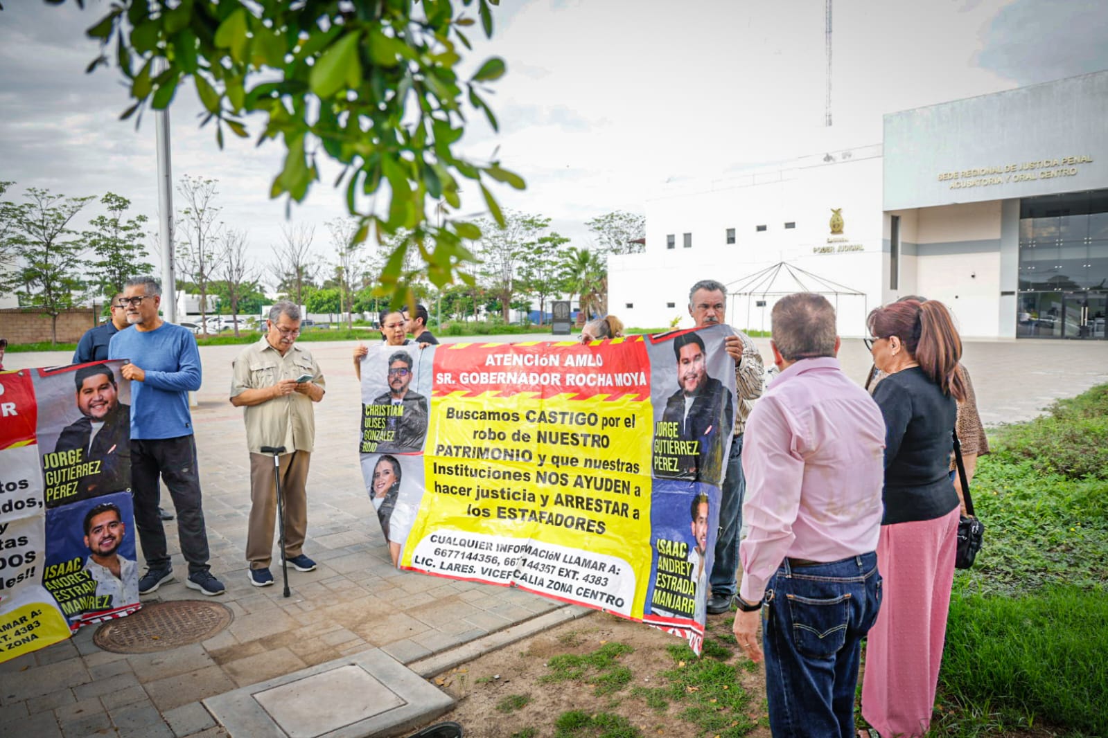 Fraudeados por Inverplux en la sede de justicia penal Culiacán