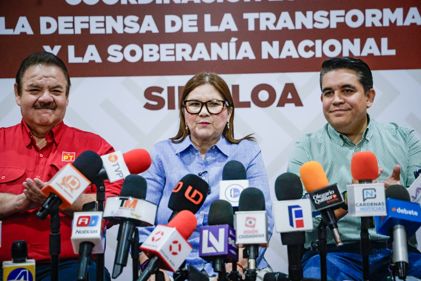 Imelda Castro Castro en entrevista ya como coordinadora de la 4T