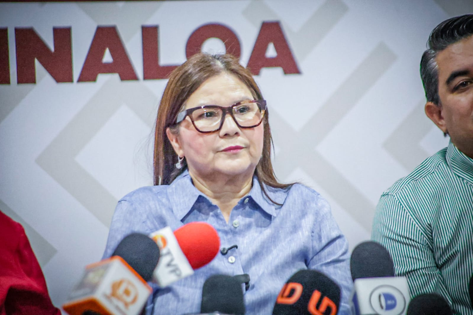 Imelda Castro Castro en entrevista ya como coordinadora de la 4T