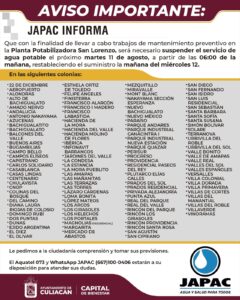 Japac en Culiacán