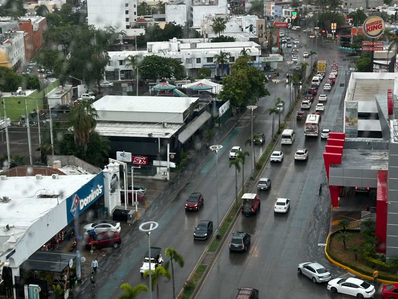 Lluvias y nublados en Mazatlán
