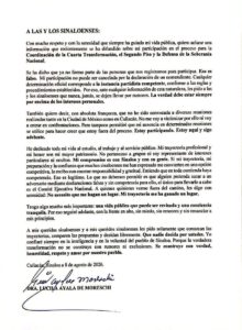 Lucila Ayala de Moreschi; descarta haber sido dada de baja del proceso interno de Morena en Sinaloa