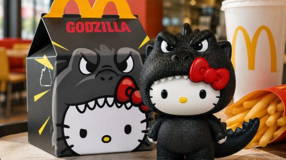 ¿Llegará a México? McDonald’s lanza colección de Hello Kitty y Godzilla con 8 juguetes
