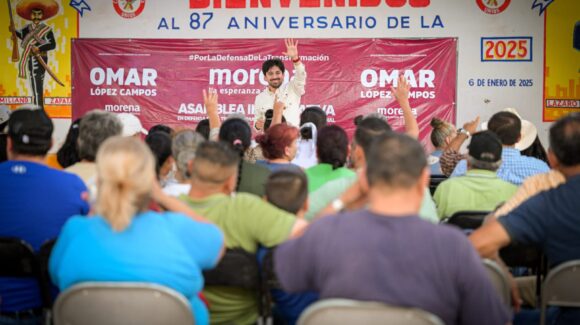 “El pueblo informado está en condiciones de defender la Transformación: Omar López realiza asamblea Informativa en Compuertas, Ahome