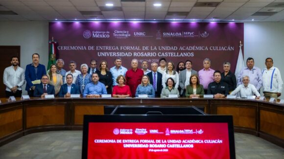 Participa rector de la UAS como testigo en la entrega de la Universidad Nacional Rosario Castellanos en Culiacán