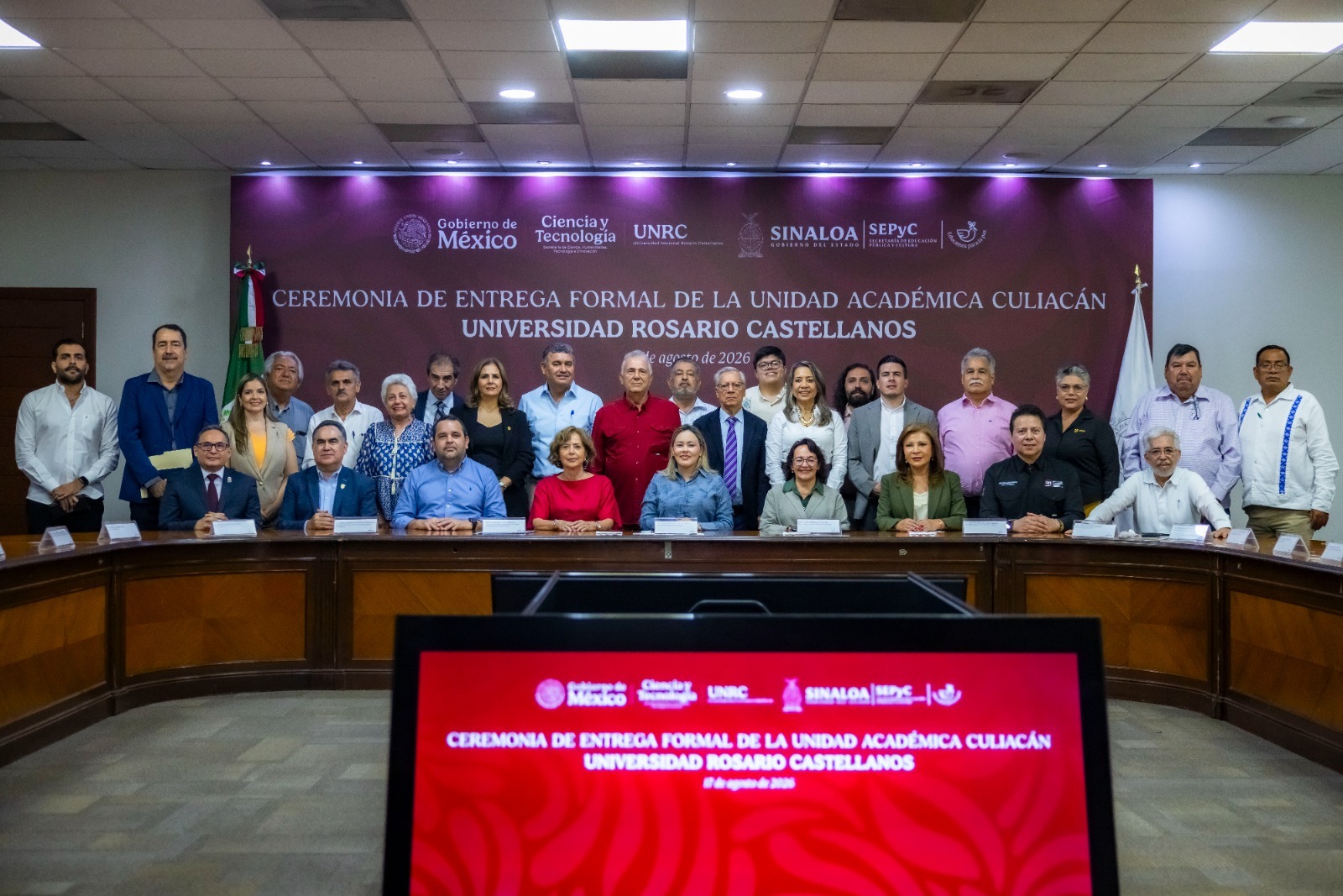Participa rector de la UAS como testigo en la entrega de la Universidad Nacional Rosario Castellanos en Culiacán