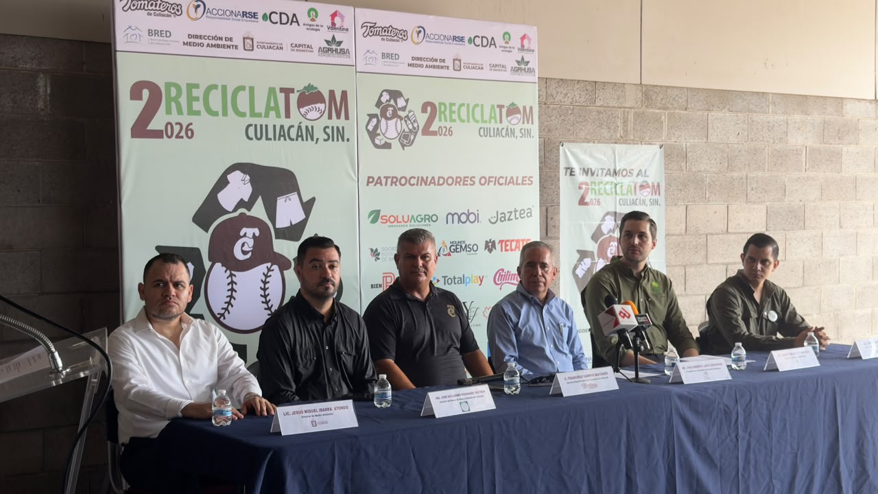 Realizan el ReciclaTOM 2026 en el Estadio Tomateros, Culiacán