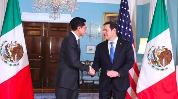Marco Rubio pide “acción decisiva” contra migración ilegal, fentanilo y cárteles en reunión con canciller mexicano