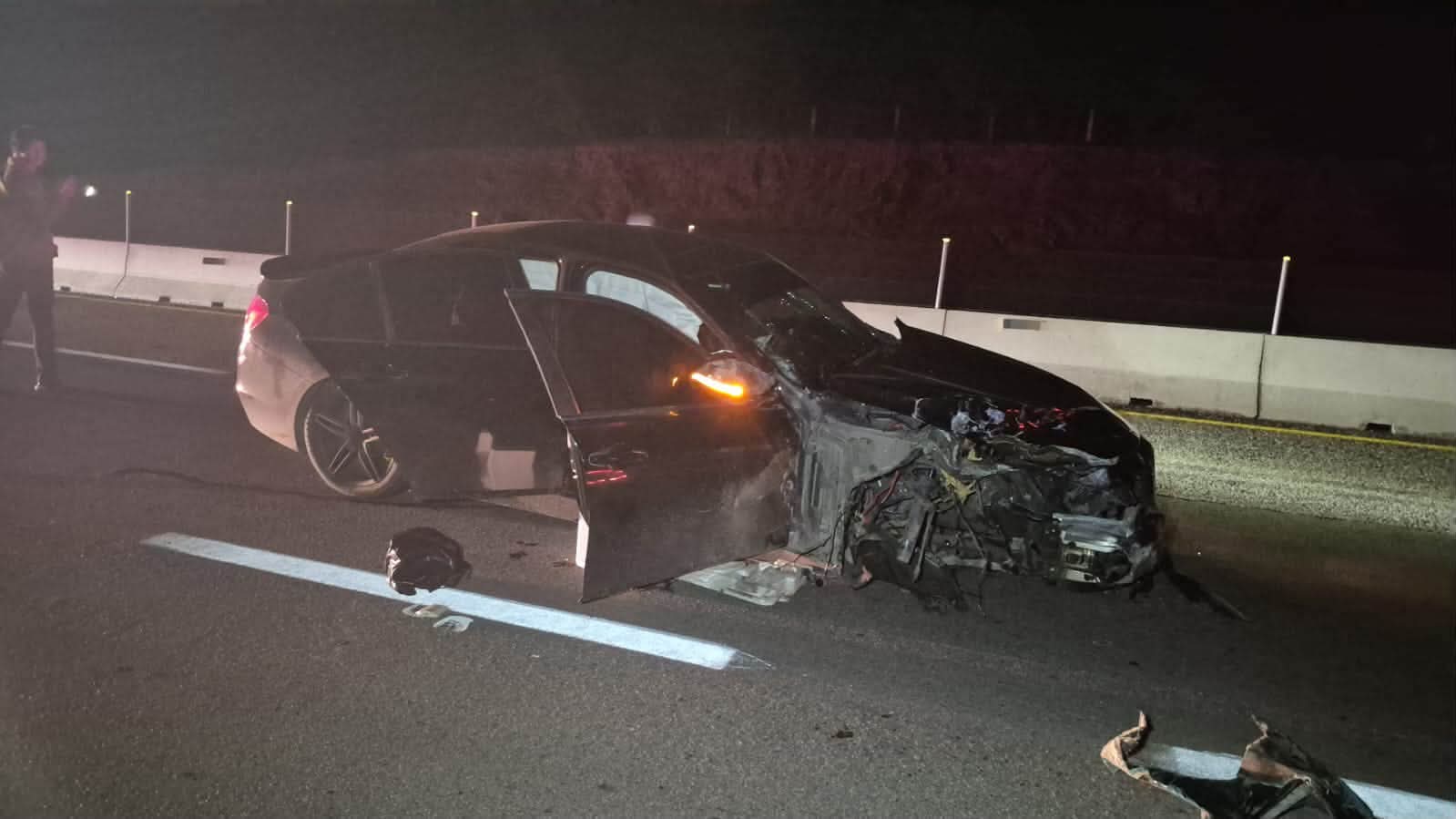 Se registra fuerte choque por alcance en la maxipista Mazatlán-Culiacán; una persona resulta lesionada