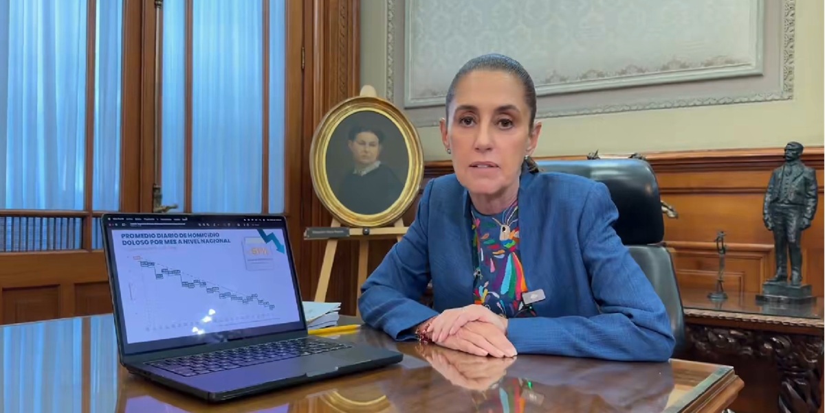 Sheinbaum informa mayor disminución de homicidios dolosos en 15 años