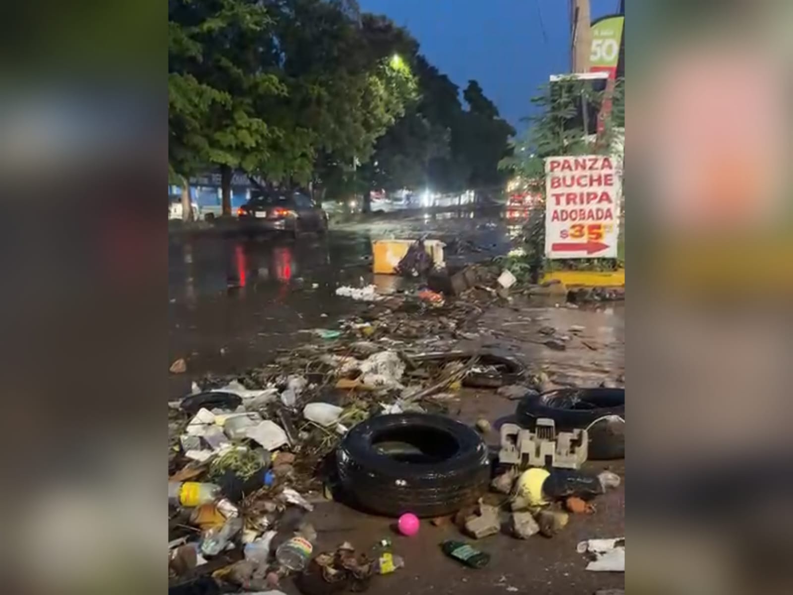 Tras lluvias dejaron toneladas de basura en las calles